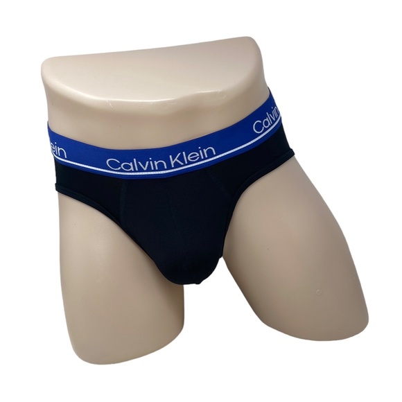 Calvin Klein Microfiber Black Hip Brief 4 Pack Underwear Men's Size NP24450009 - Picture 2 of 9